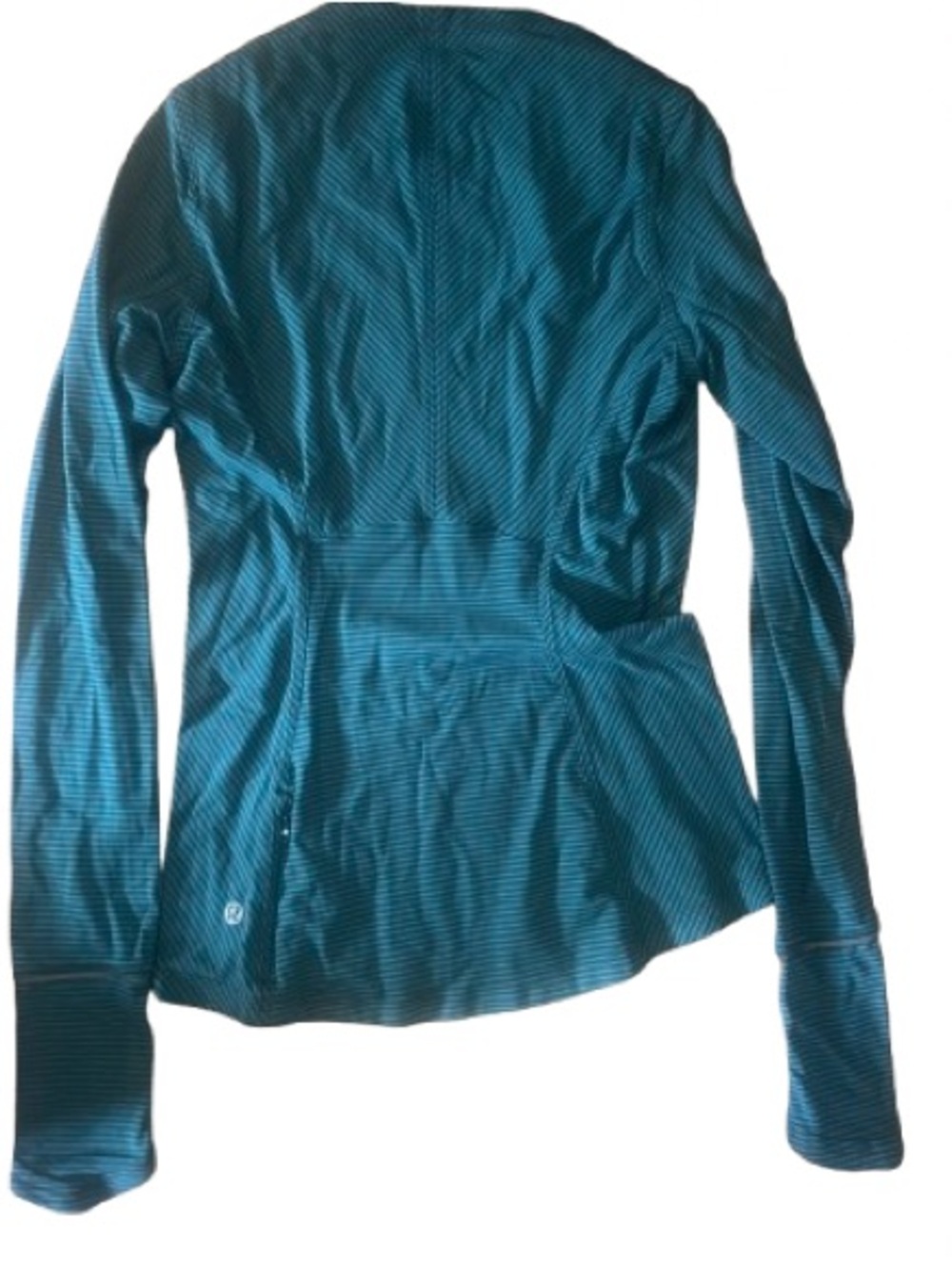 Lululemon Kanto Catch Me Long Sleeve Mini Pop Stripe Dark Fuel Forage Teal 2 - Picture 8 of 9